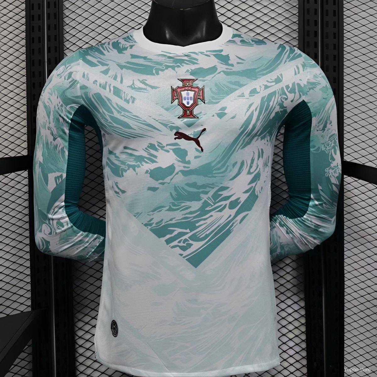 Camiseta de fútbol Portugal 2026 VISITANTE MANGA LARGA VERSION JUGADOR